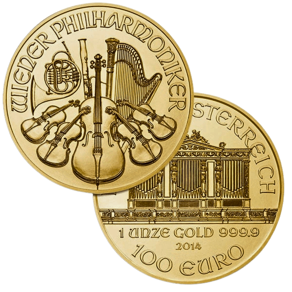 Gold Vienna Philharmonic coins